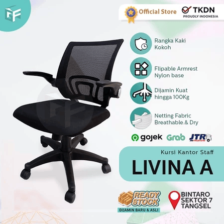  Fantoni Kursi Kantor Staf Livina A