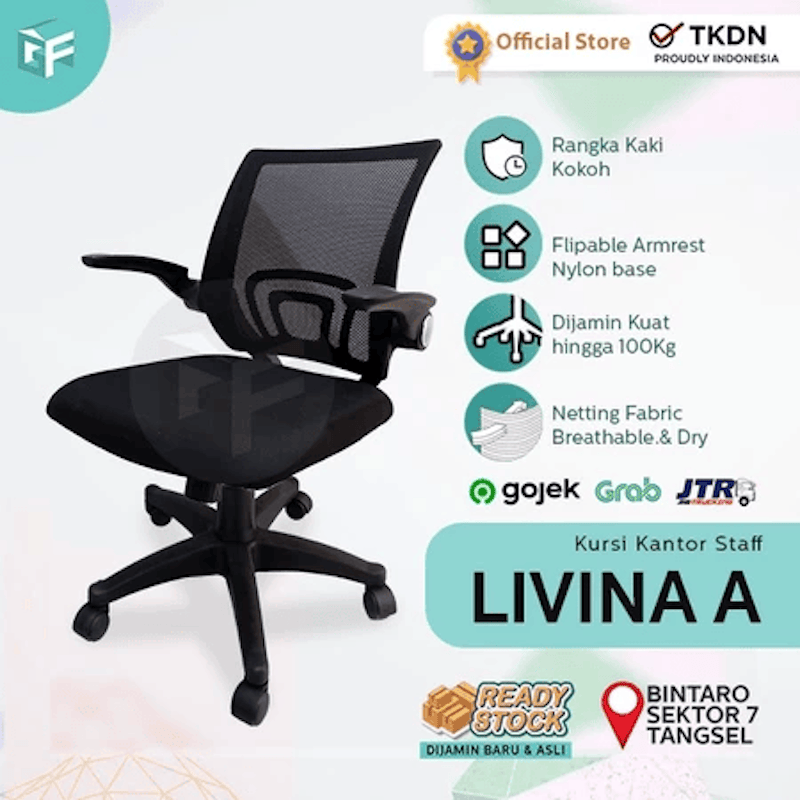 Fantoni Kursi Kantor Staf Livina A 2