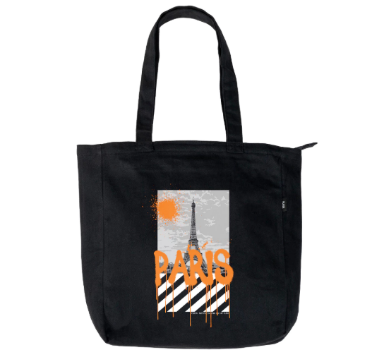  Flade Studios Totebag Kanvas Hitam City Series