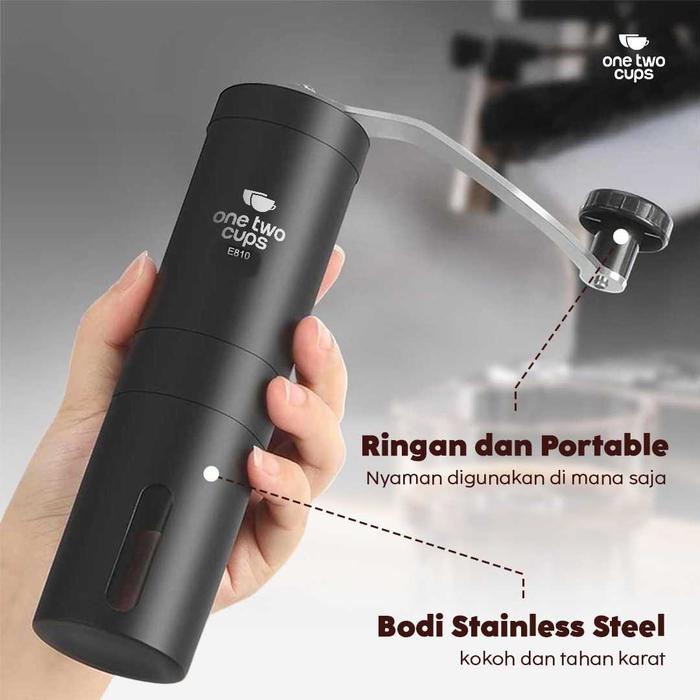 One Two Cups Manual Coffee Bean Grinder 3