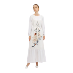 Minimal Gamis Greysia Gray Violet