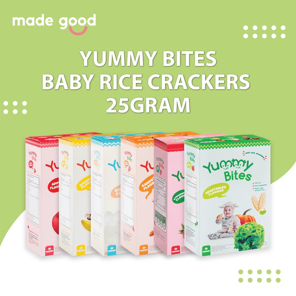 Yummy Bites Baby Rice Crackers