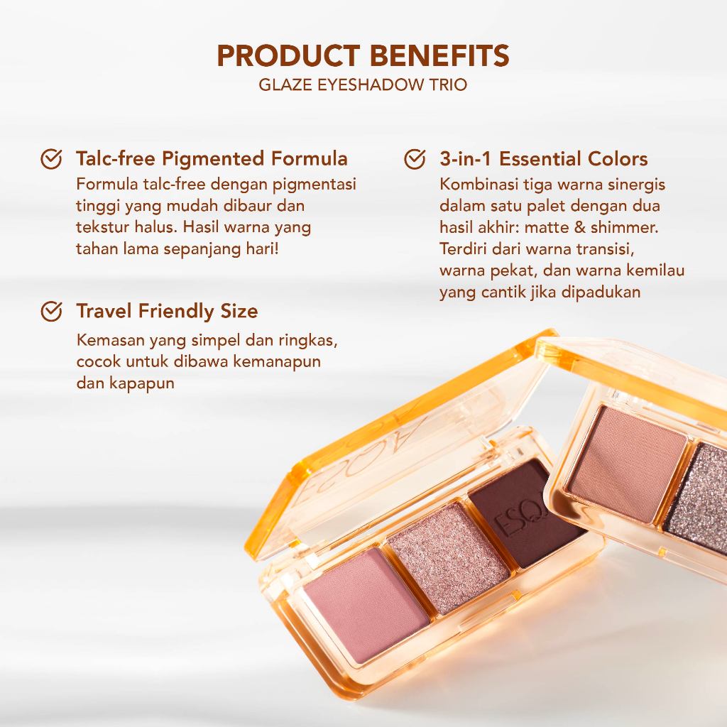 Keva Cosmetics International ESQA Glaze Eyeshadow Trio - Starry Nights