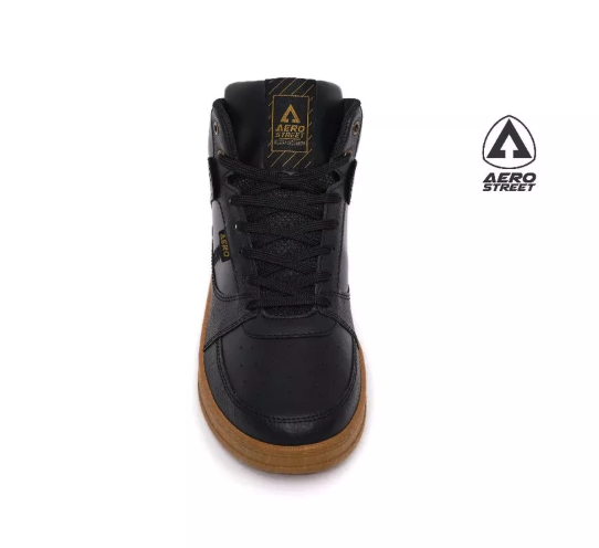 Adco Pakis Mas Aerostreet Hoops High 2.0 Hitam Hitam Gum