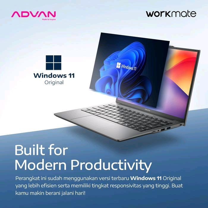 Bangga Teknologi Indonesia ADVAN Laptop WorkMate AMD Ryzen 5 3500U