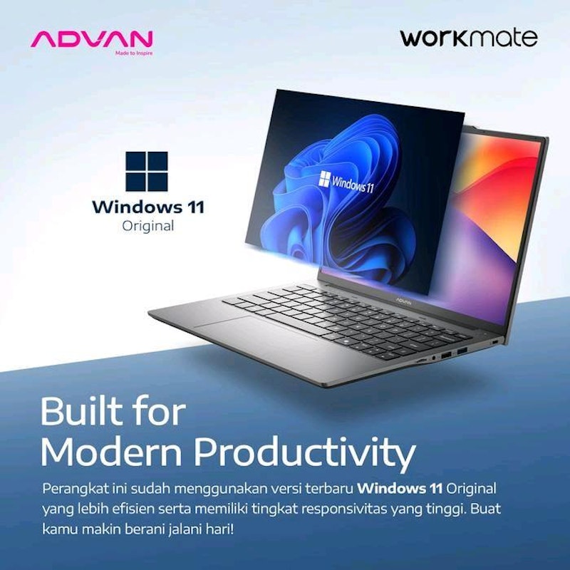 ADVAN Laptop WorkMate AMD Ryzen 5 3500U 4