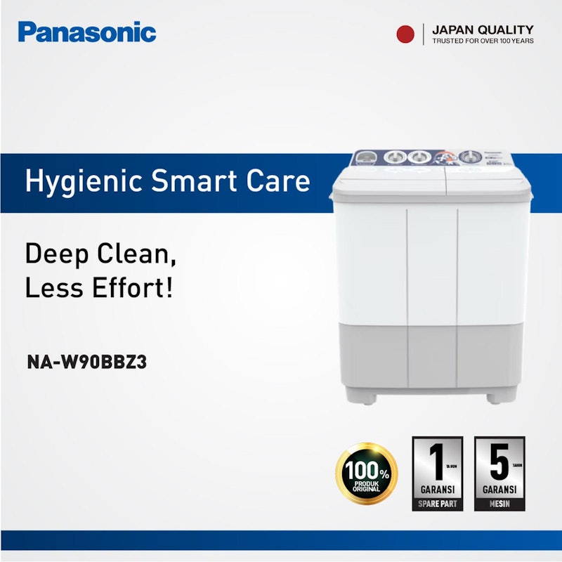 Semi Auto Twin Tub Washer 9kg Nami Series 4