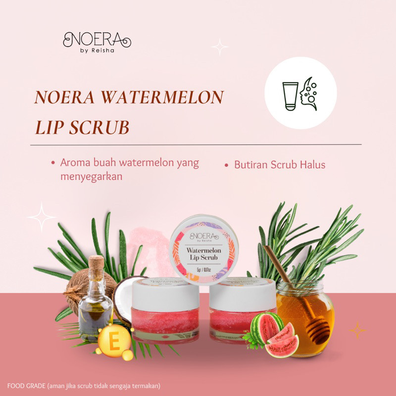  Noera by Reisha Noera Watermelon Lip Scrub