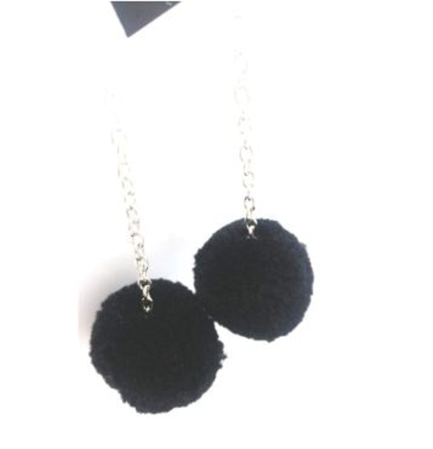 Long Tassel Soft Fur Ball Earring