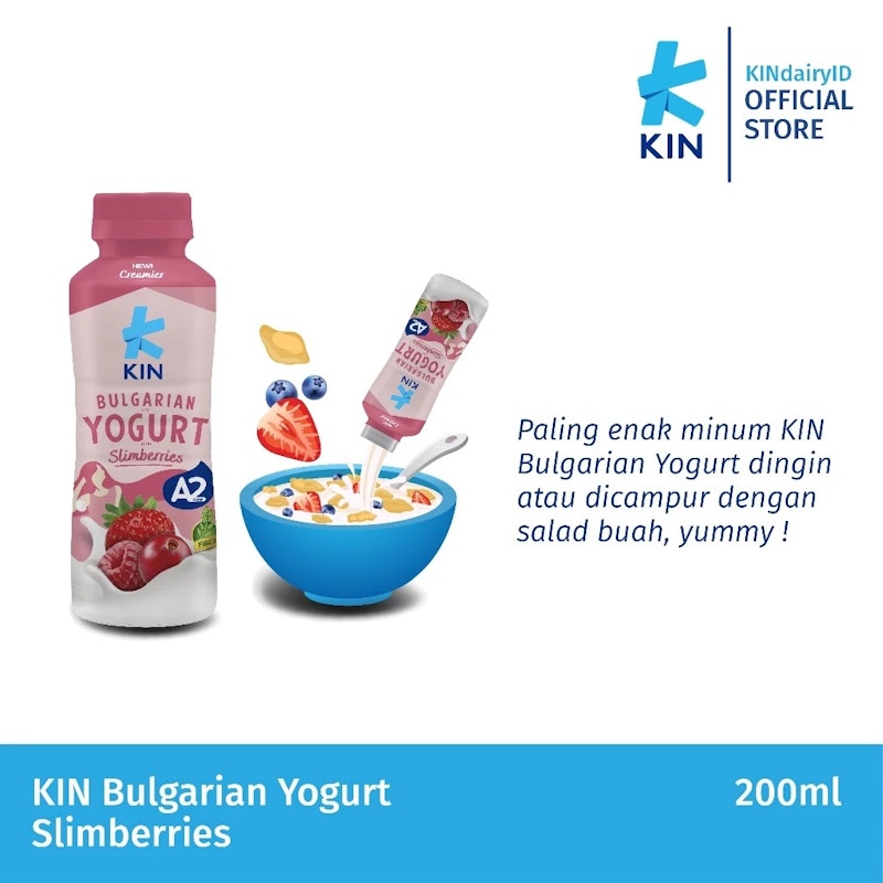 KIN Dairy Bulgarian Yogurt Slimberries 2