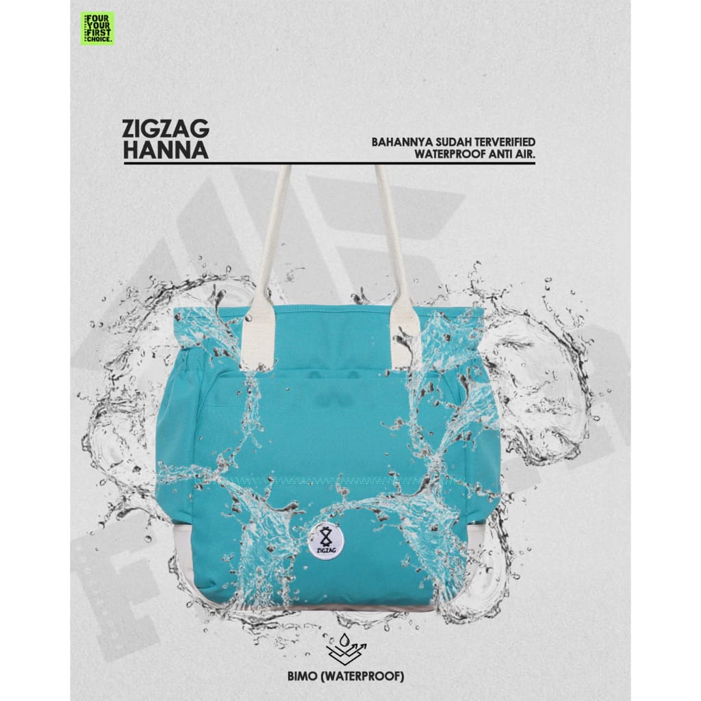  ZIGZAG Hanna Tote Bag Canvas Waterproof  