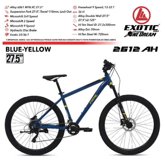 Roda Pasifik Mandiri Pacific MTB Exotic 27.5 Inch ET-2612 AH