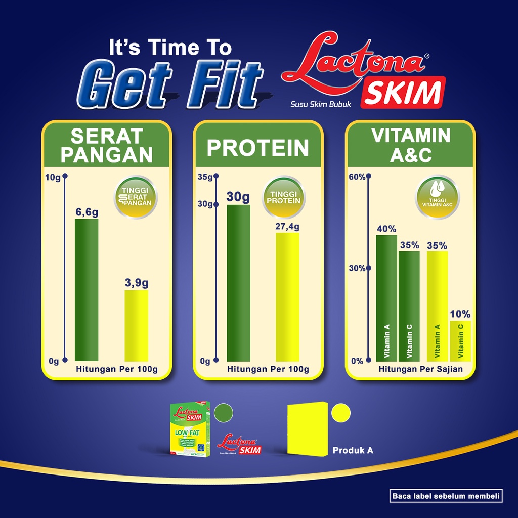 Mirota KSM Lactona Skim Low Fat