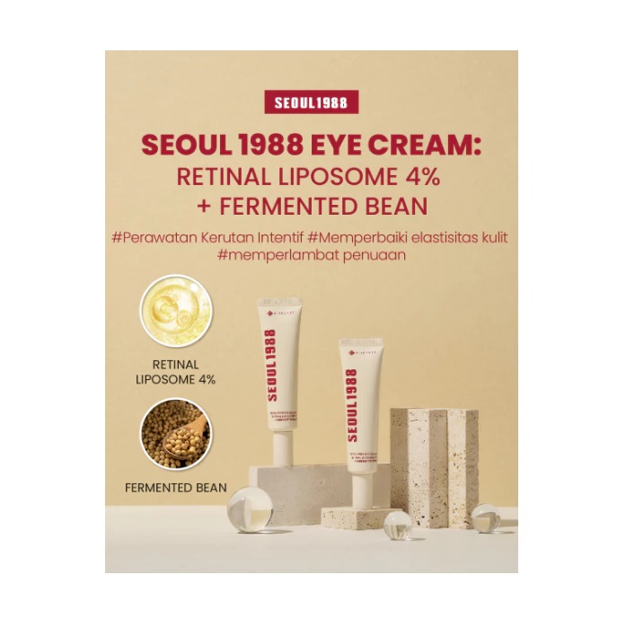  K-SECRET SEOUL 1988 Eye Cream : Retinal Liposome 4% + Fermented Bean
