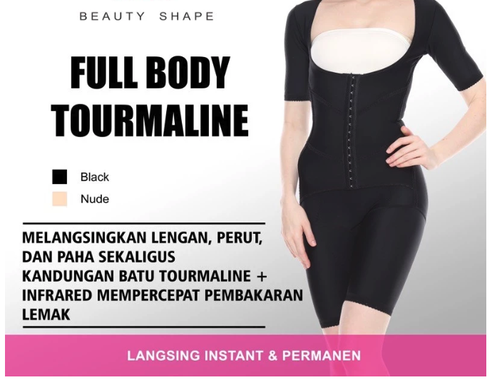  Beauty Shape Full Body Tourmaline Crystal Korset Pembakar Lemak