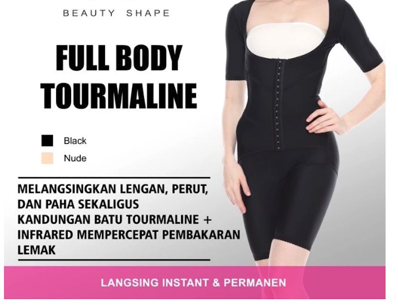 Beauty Shape Full Body Tourmaline Crystal Korset Pembakar Lemak 3