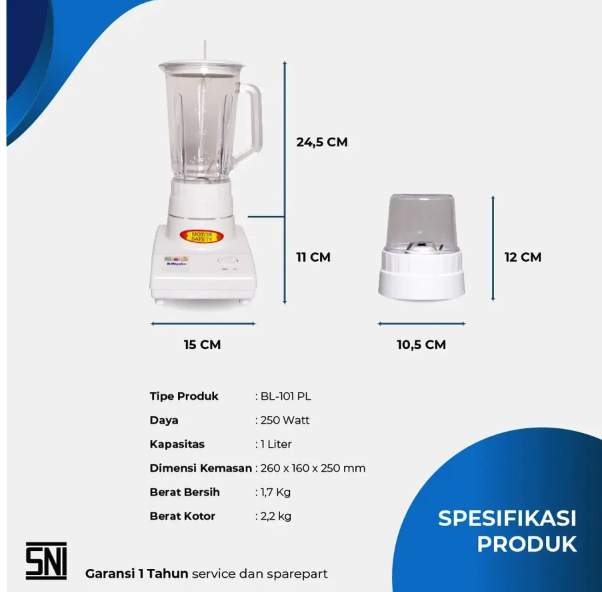 Kencana Gemilang Miyako Blender  BL-101 PL
