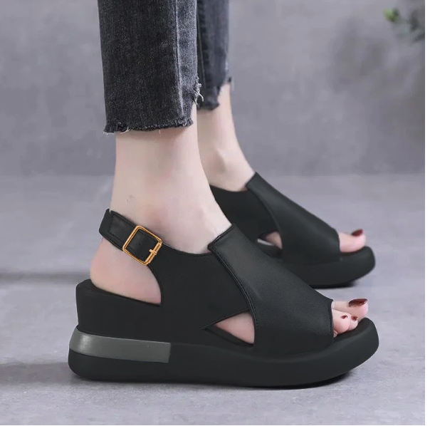  Ranjojo Sendal Wedges Wanita