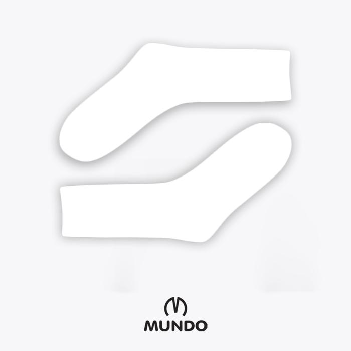MUNDO School Sock Basic Knee White 3
