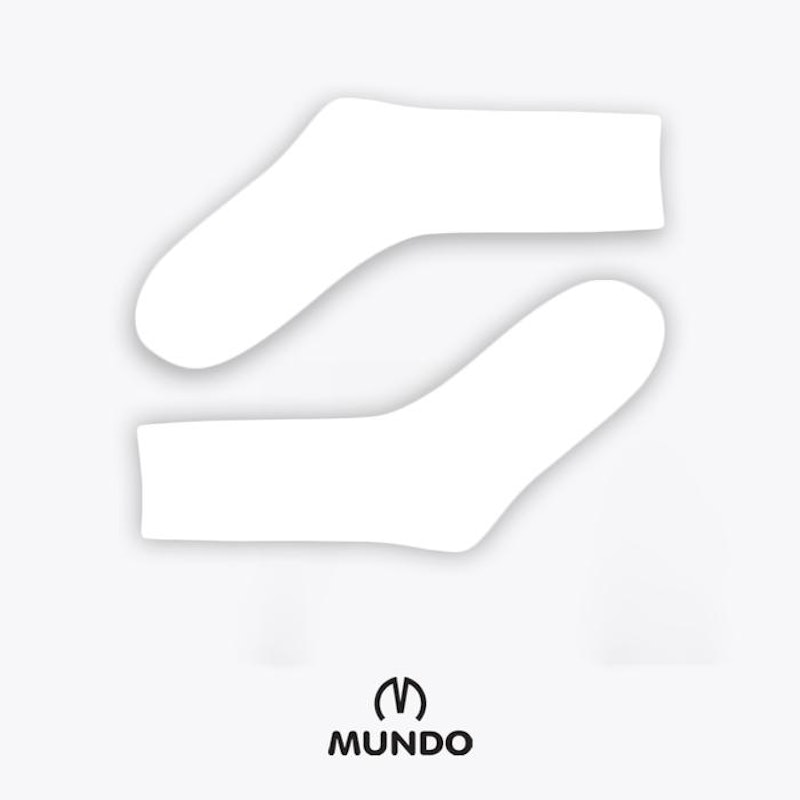 MUNDO School Sock Basic Knee White 3