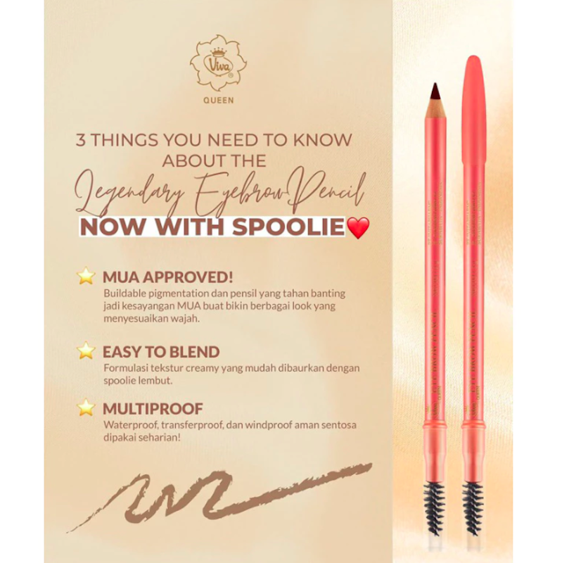 Queen Eye Brow Pencil Black 5