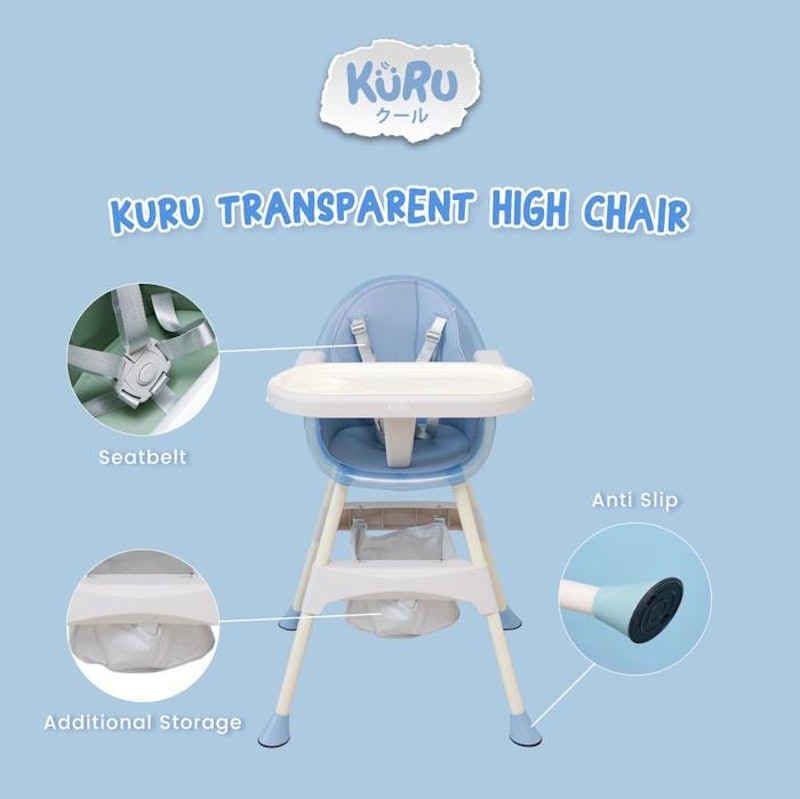 KURU Baby Transparent High Chair 3