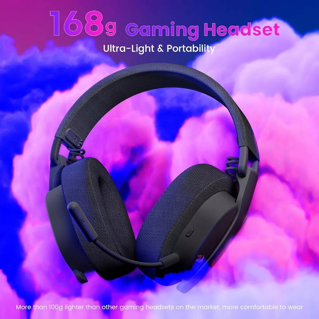 Eastern Times Technology Redragon LUCE Wireless Gaming Headset H888