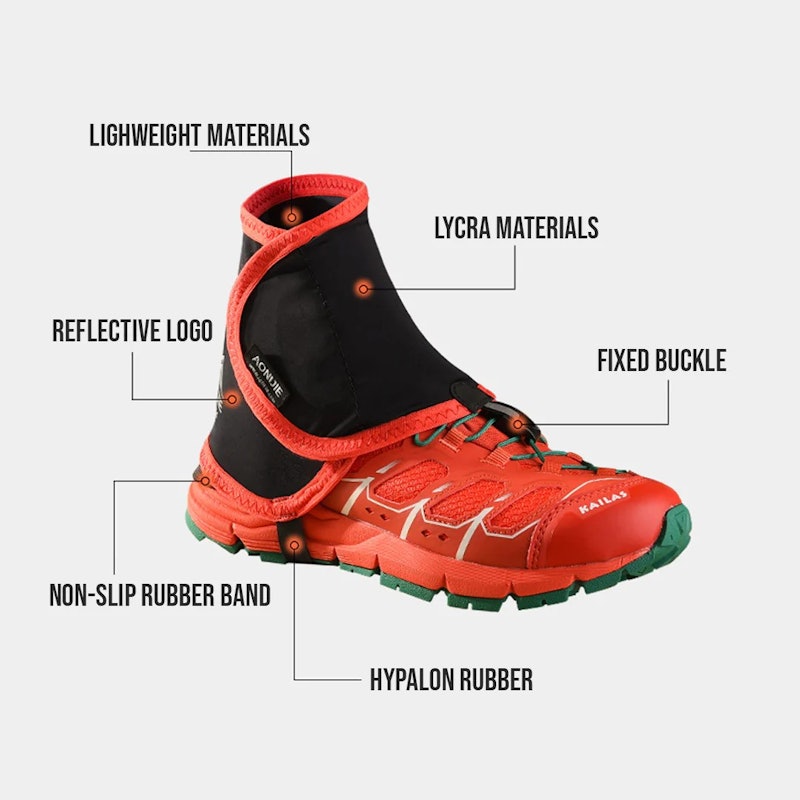 AONIJIE Low Trail Running Shoe Gaiters 4
