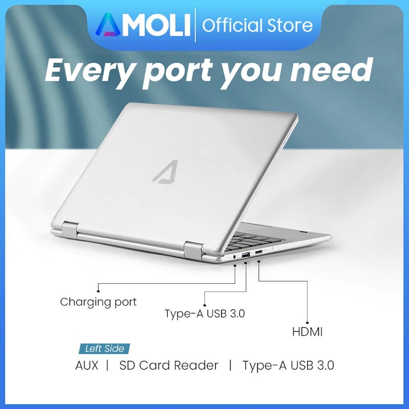AMOLI Laptop 13,3" 5