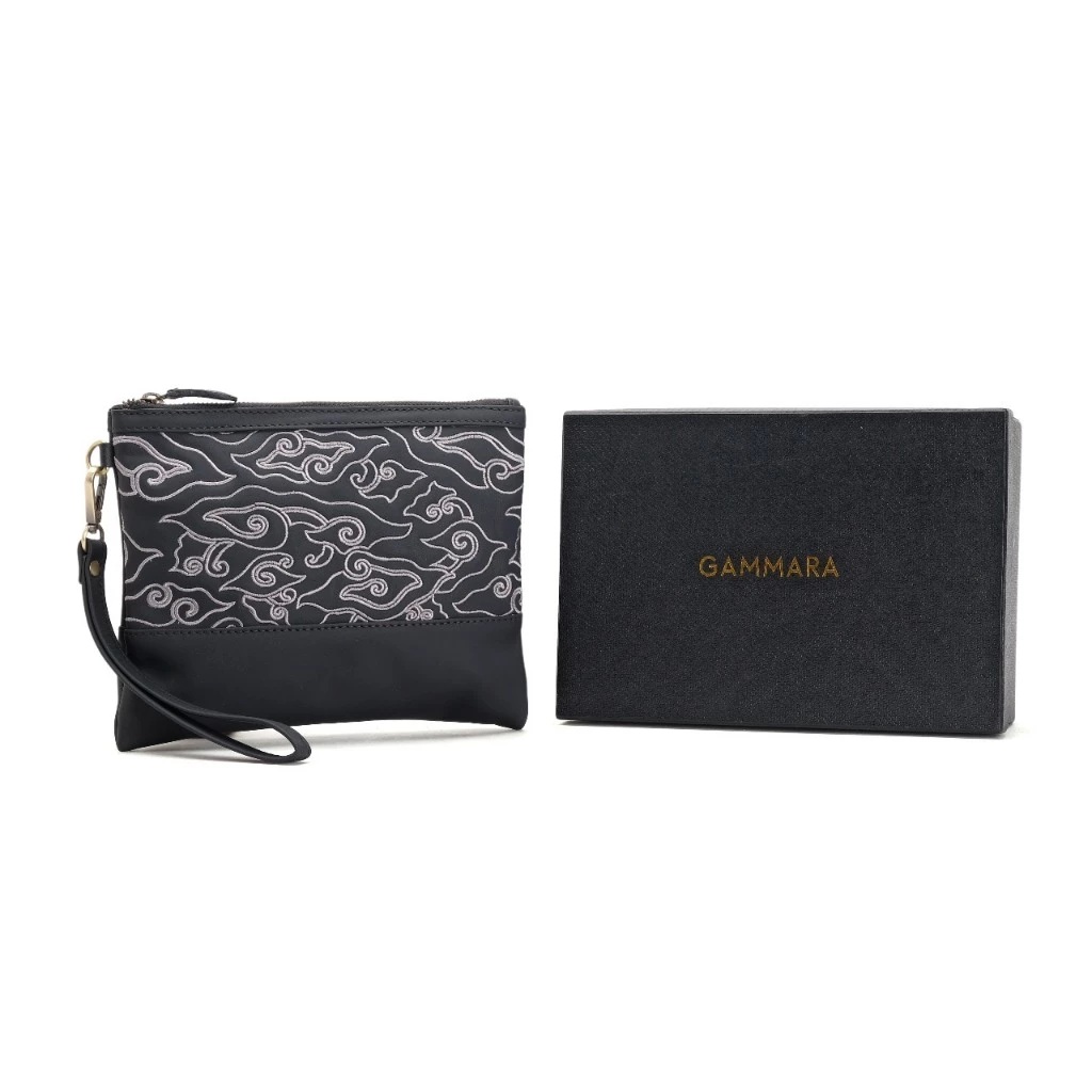 Gammara Leather Karama Pouch Batik Embroidery