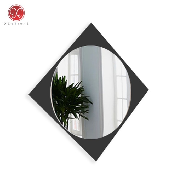Dections Aesthetic Round Mirror Frameless