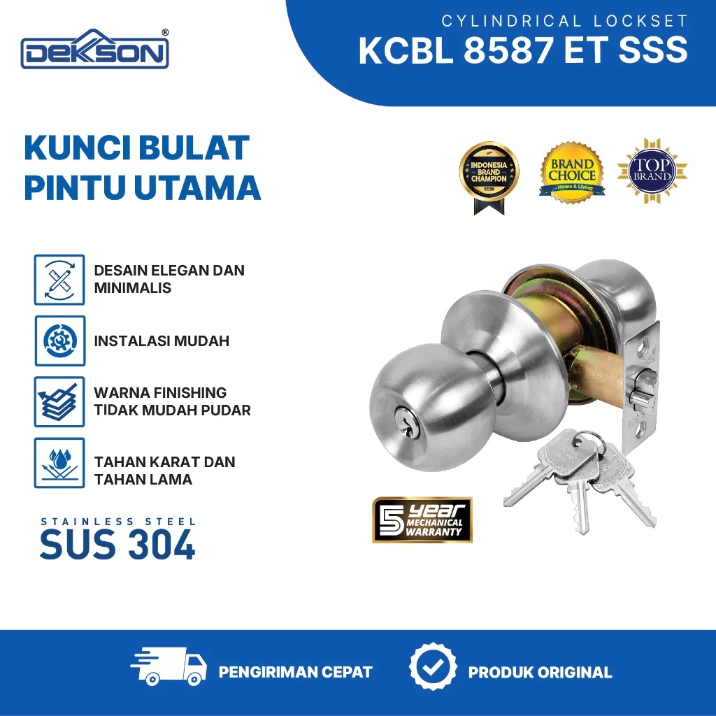 Fajar Lestari Sejati Dekkson Kunci Bulat ET SSS KCBL 8587