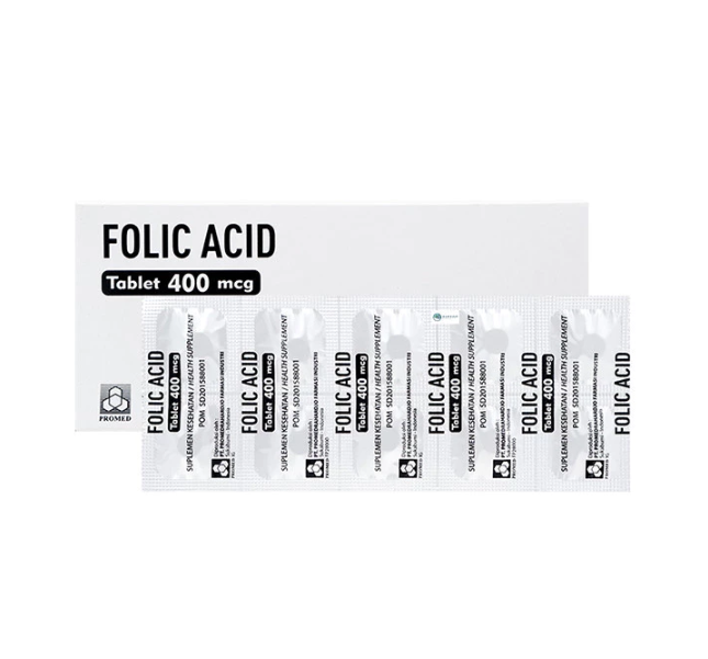 Promed Folic Acid 400 mcg 10 Tablet