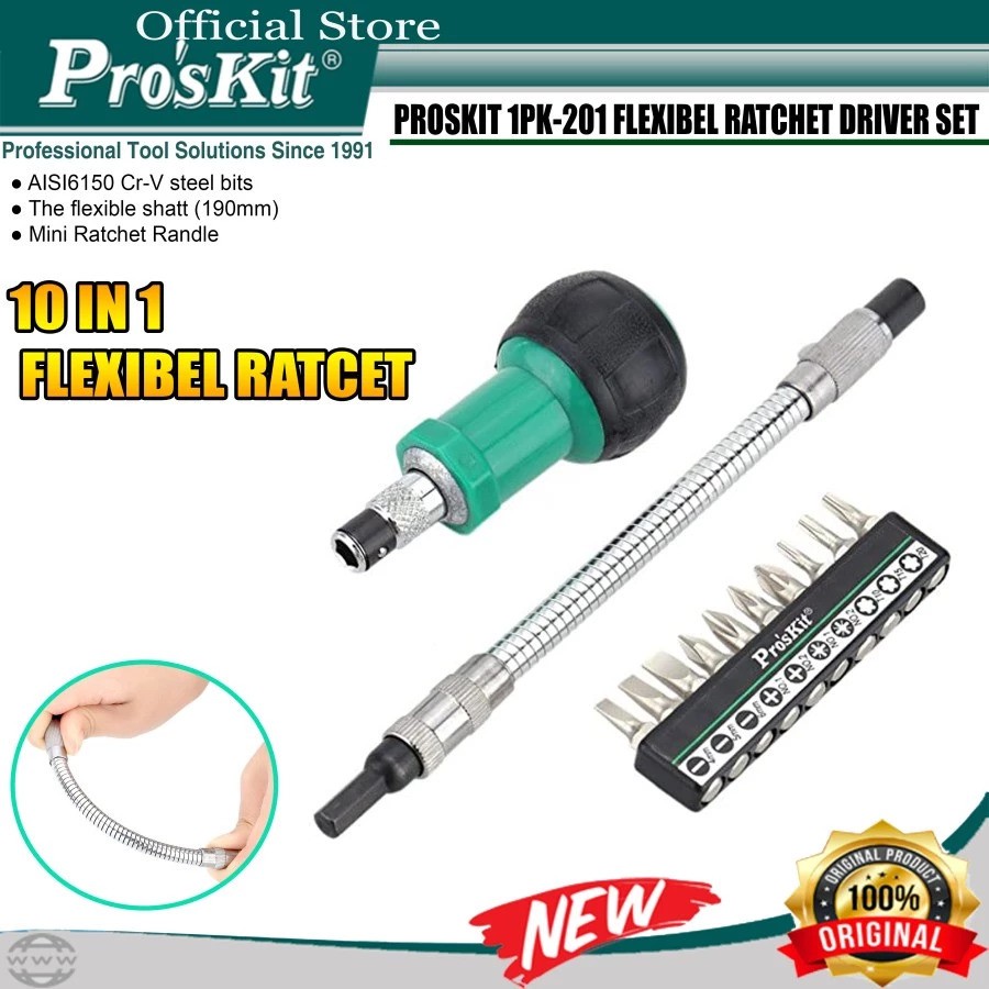 Proskit Flexible Ratchet Driver Set 3