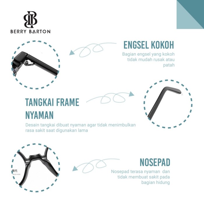 Berry Barton Kacamata Bulat  3