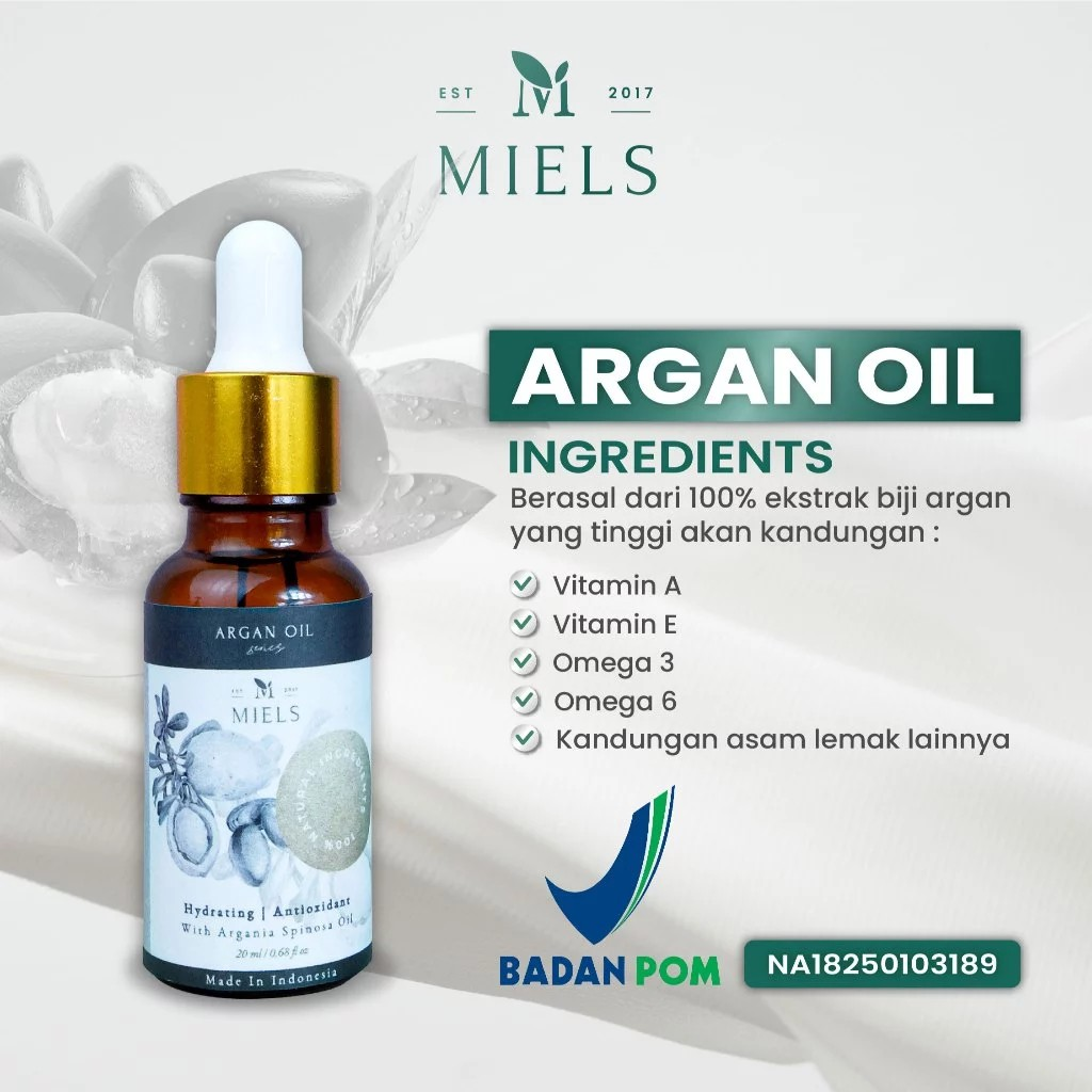 Miels Skincare Indonesia Miels Pure Argan Oil