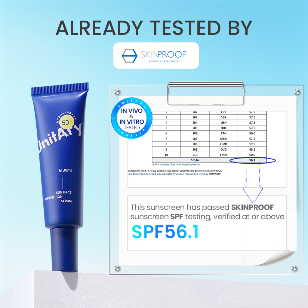  Unitary Cosmetic Group UnitAry Sun Face Protection Serum SPF50+ PA+++