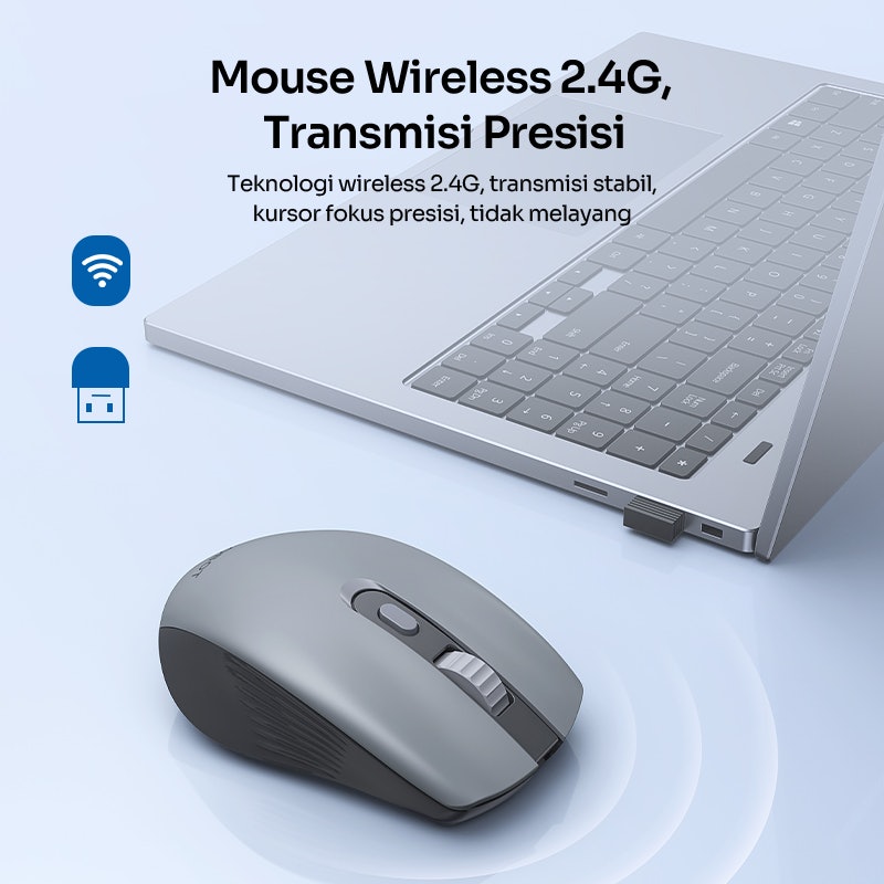 ROBOT Mouse Wireless Silent Click 4