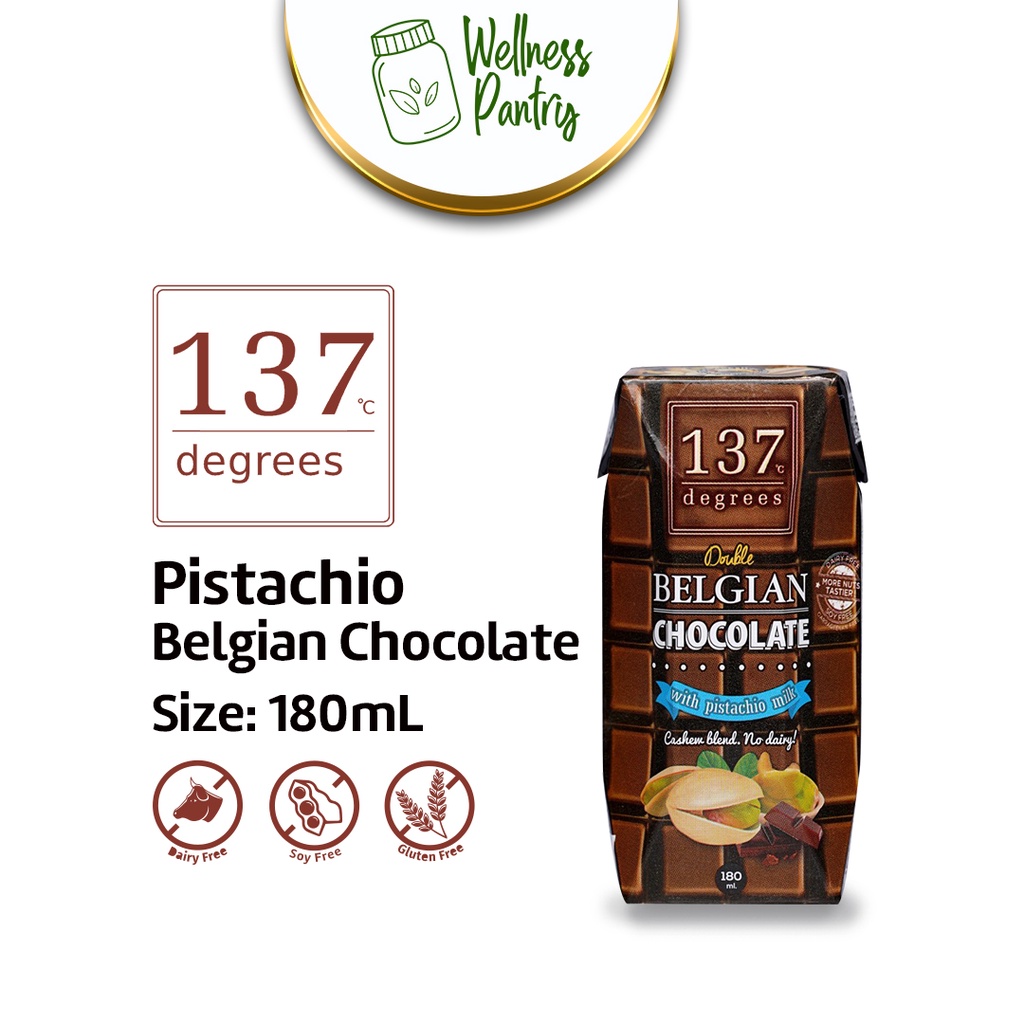 The Wellness Pantry 137 Degrees Pistachio Belgian Chocolate 180ml 