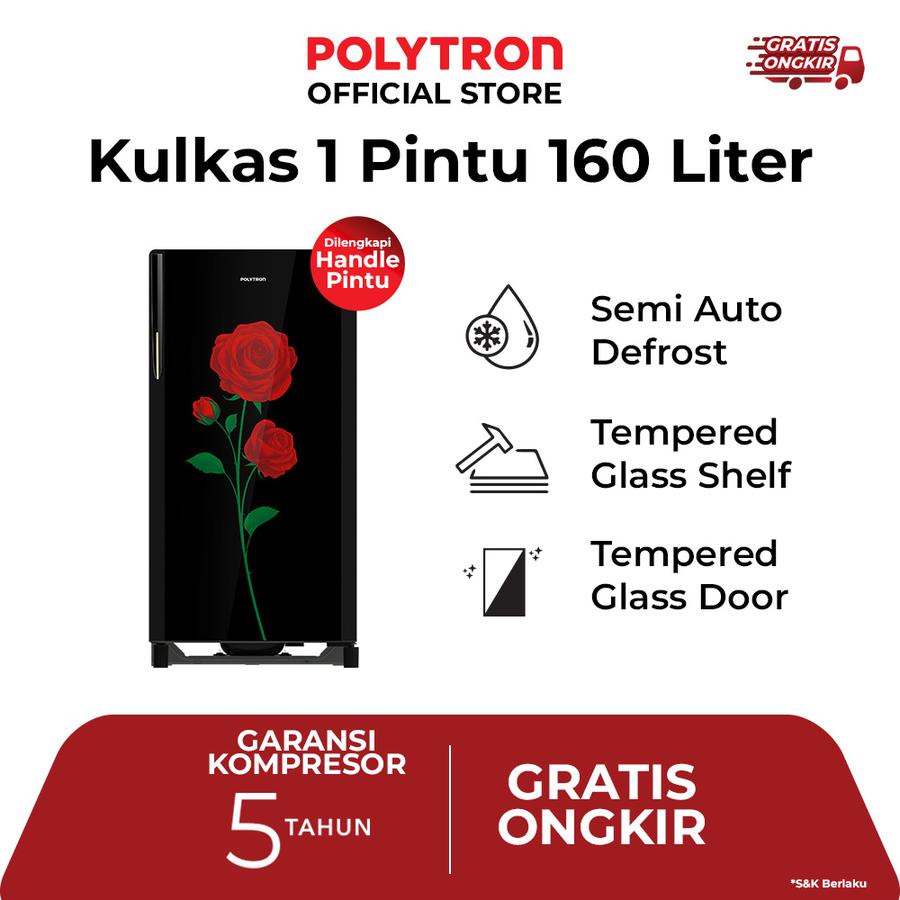 Hartono Istana Teknologi Polytron Kulkas 1 Pintu Belleza Varia 160 liter PRA 16DRX