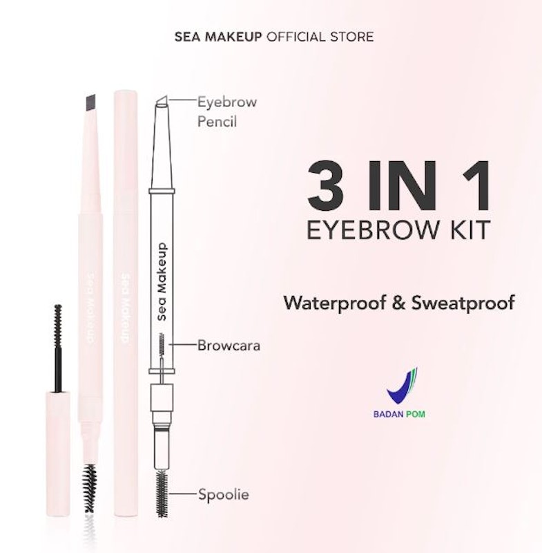 Sea Makeup Browshow Eyebrow Trio Kit 3