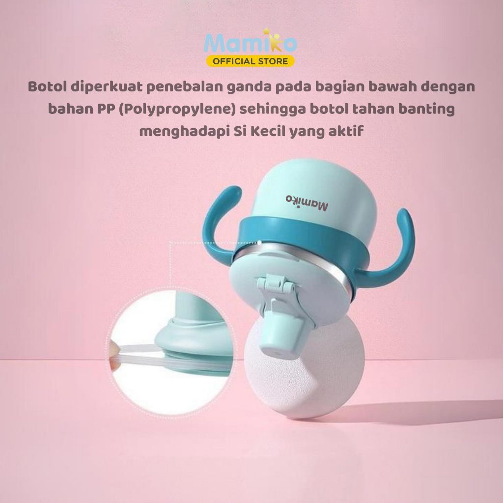Mamiko Mamiko Milk Cup Stainless 3in1 Anti Karat