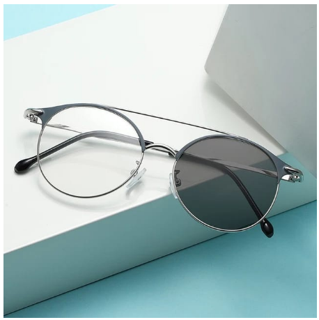 Djava Optik Kacamata Bulat Photocromic Model Aviator Frame Pica