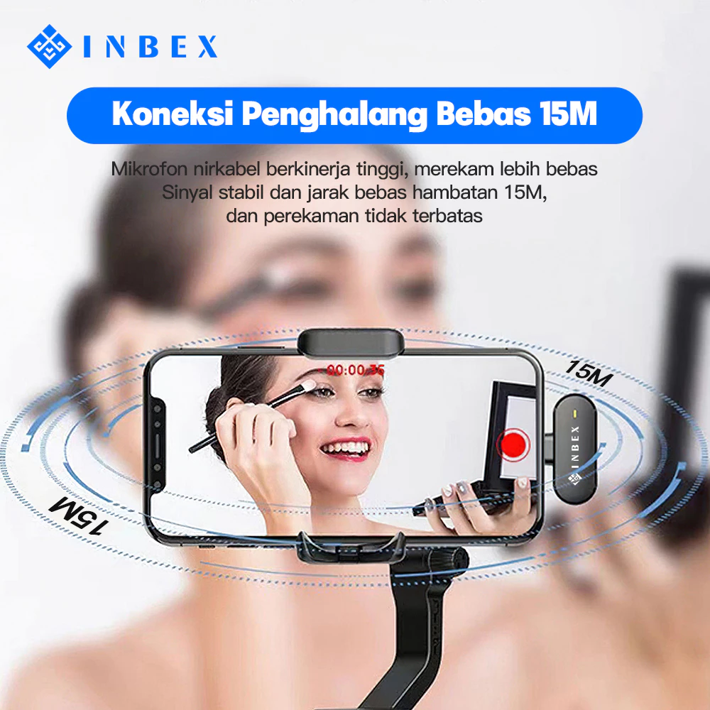 INBEX 2-IN-1 Microphone Wireless Clip On 4