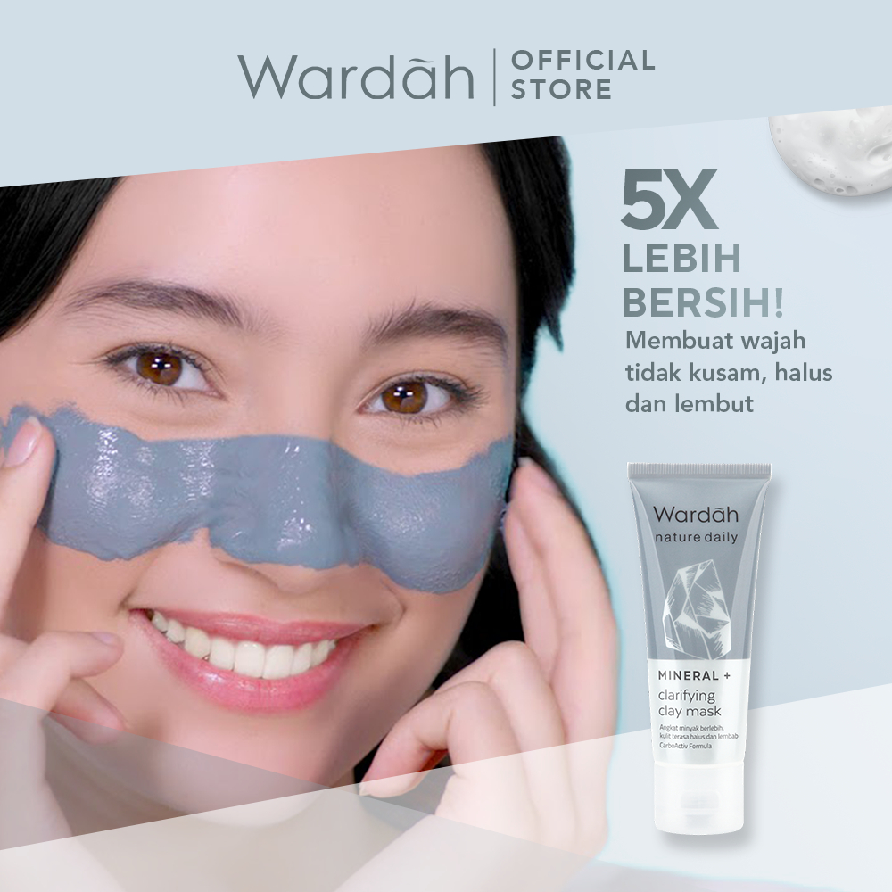 Wardah Nature Daily Mineral + Clarifying Clay Mask