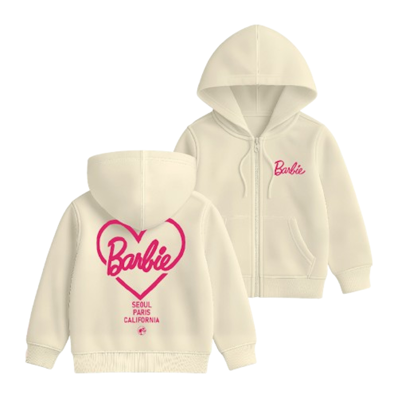 WGUD'S KIDS Hoodie Zipper Barbie 1