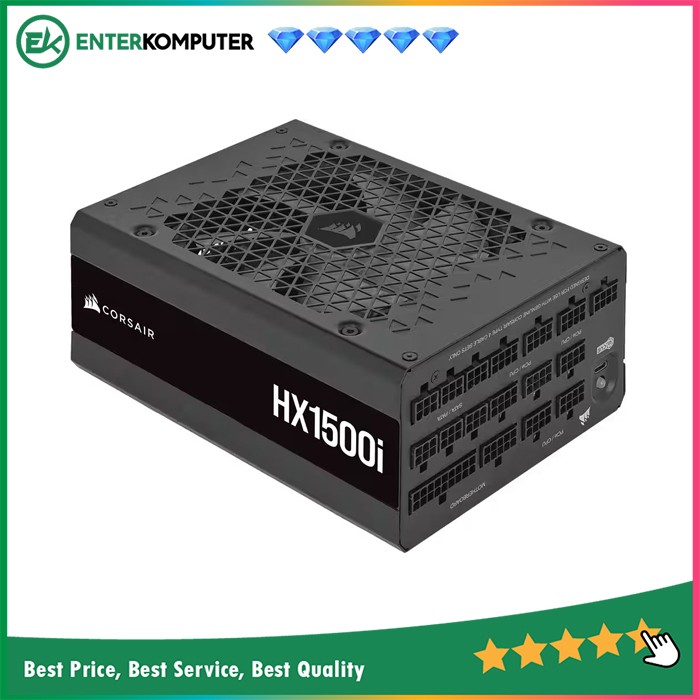 Corsair Memory Corsair Fully Modular Ultra-Low Noise Platinum ATX 1000 Watt PC Power Supply HX1000i 