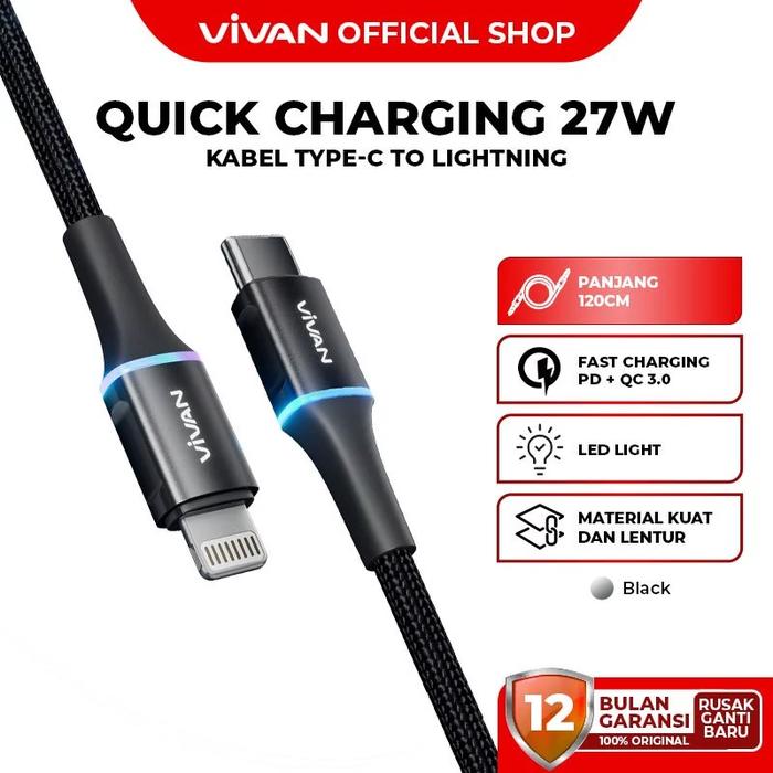 VIVAN Data Cable Type-C to Lightning VDCL120