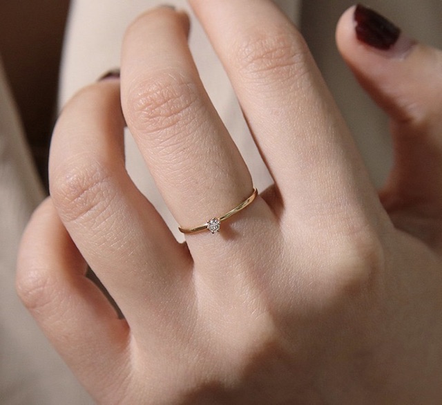 Dear Me Jewelry Dear Me Jewelry Quinn Ring 925 Sterling Silver 14K Gold Plated