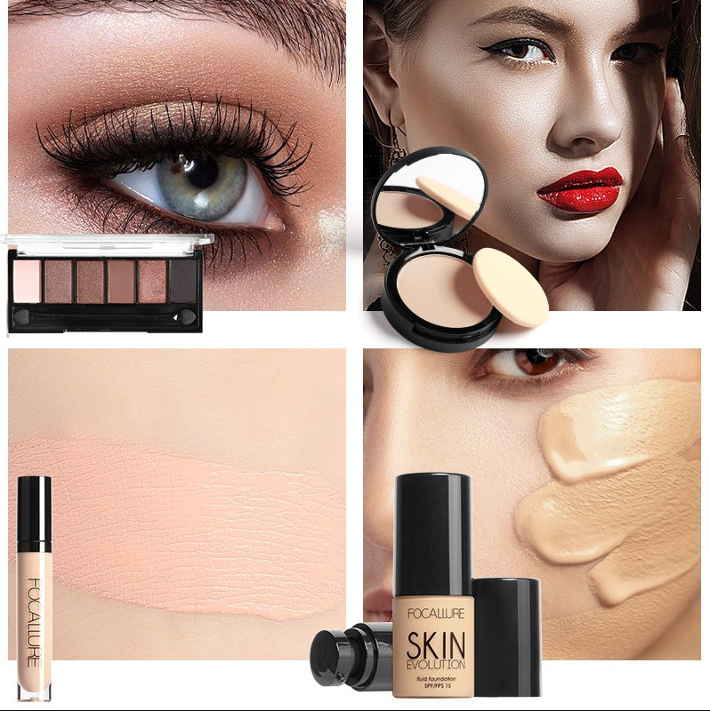 Focallure 4 Pcs Professional Makeup Set Beauty Makeup